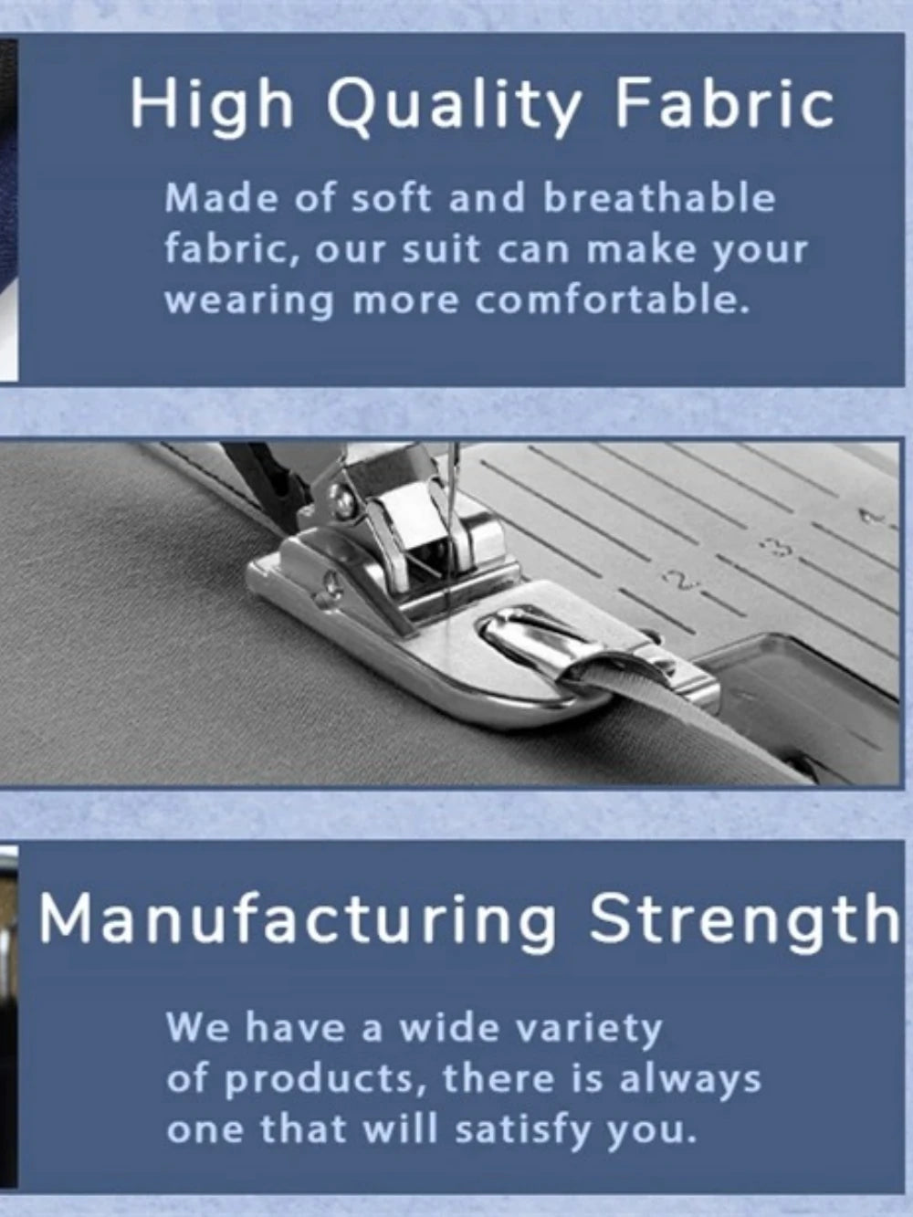 Classic Formal Men's Business Tuxedo 2 Pieces Blazer Pants Classy Blue Suit Set For Men Wedding Party Guest Outfit Customized