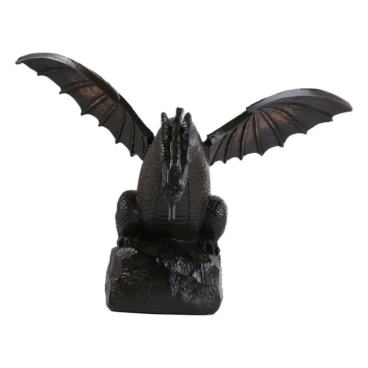 Realistic Garden Fountain Dragon Statue Dragon Pattern Resin Fountain Spray Dragon Retro Water Spray Dragon Pond Decor