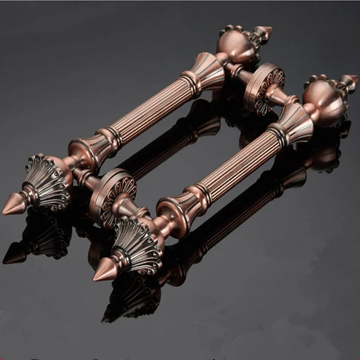 1pcs High Quality European Villa Hotel Entrance Gate Door Handle Glass KTV/hotel Wood Door Handles  Furniture Hardware .
