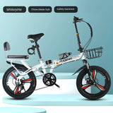 Cycling City Installation-free Folding Bike Variable Speed Disc Brake Road Bike 20Inch Adult Ultra-light Shock-absorbing Bicycle