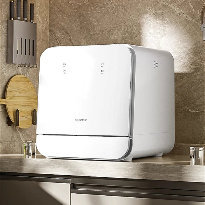 Supor Mini Small Fully Automatic Desktop Installation-Free 4 Sets of High Temperature Disinfection Drying Smart Dishwasher