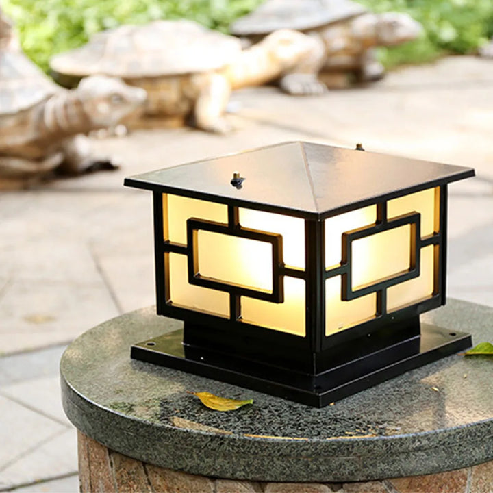 Outdoor Garden Pillar Lamp European Style Decor Courtyard Light Antique Waterproof Door Post Lamp Rainproof Fence Pillar Light