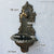 Antique Gold Cast Iron Wall Mounted Hand Sink Farm House Home Garden Decor Heavy Metal Wash Stand