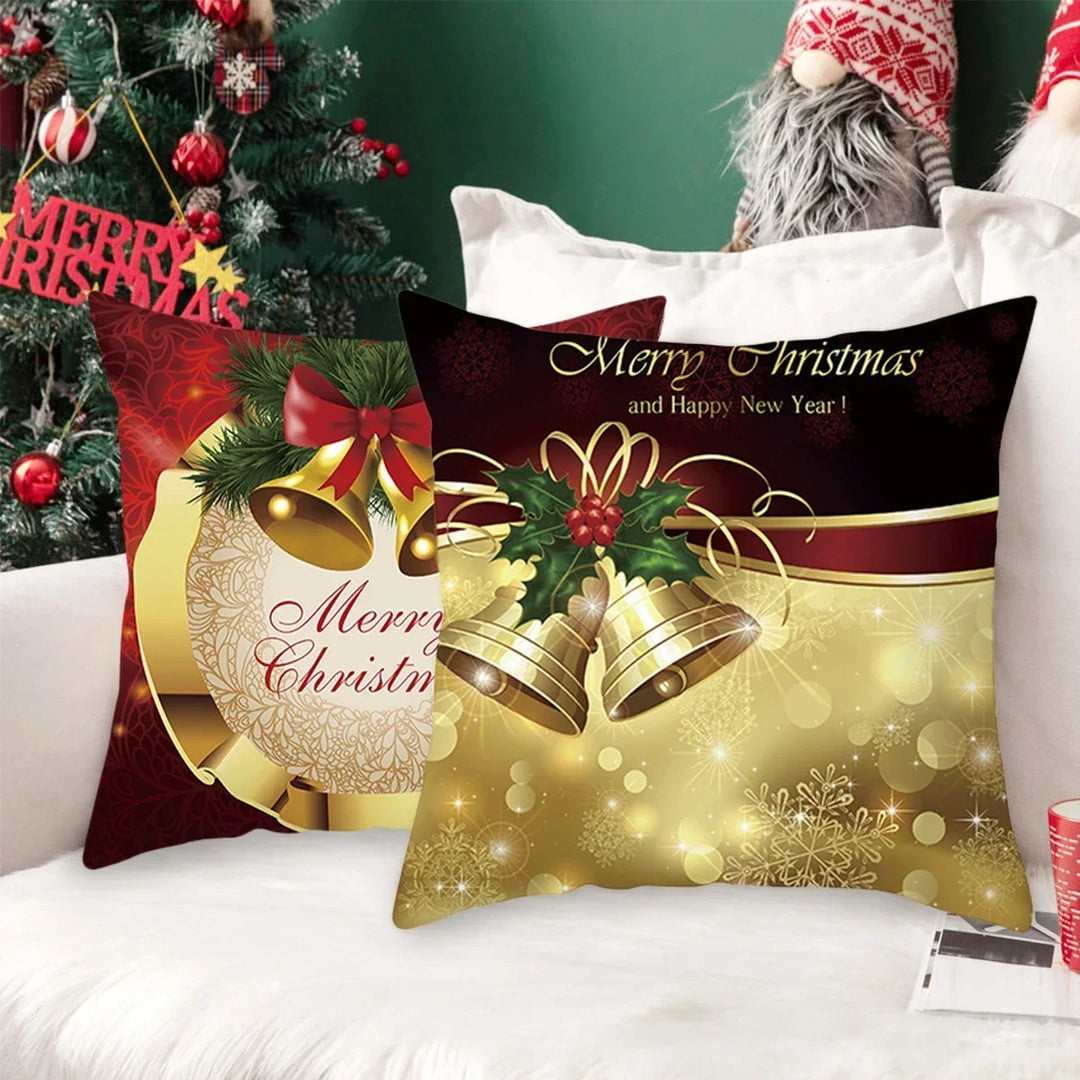 1pcs/set Christmas Black Gold Cushion Cover Merry Christmas Decorations for Home
