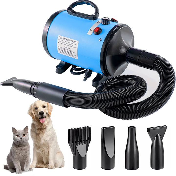 2800W Pet Grooming Dryer Adjustable Speed Temperature Control Dog Blow Dryer Quick drying high power Pet Cat Dog Bath Hair Dryer
