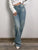 MiuKoMiYa Straight Leg Jeans For Women High Waist Gray Long Wide Denim Pants Vintage Blue Boyfriend Jeans