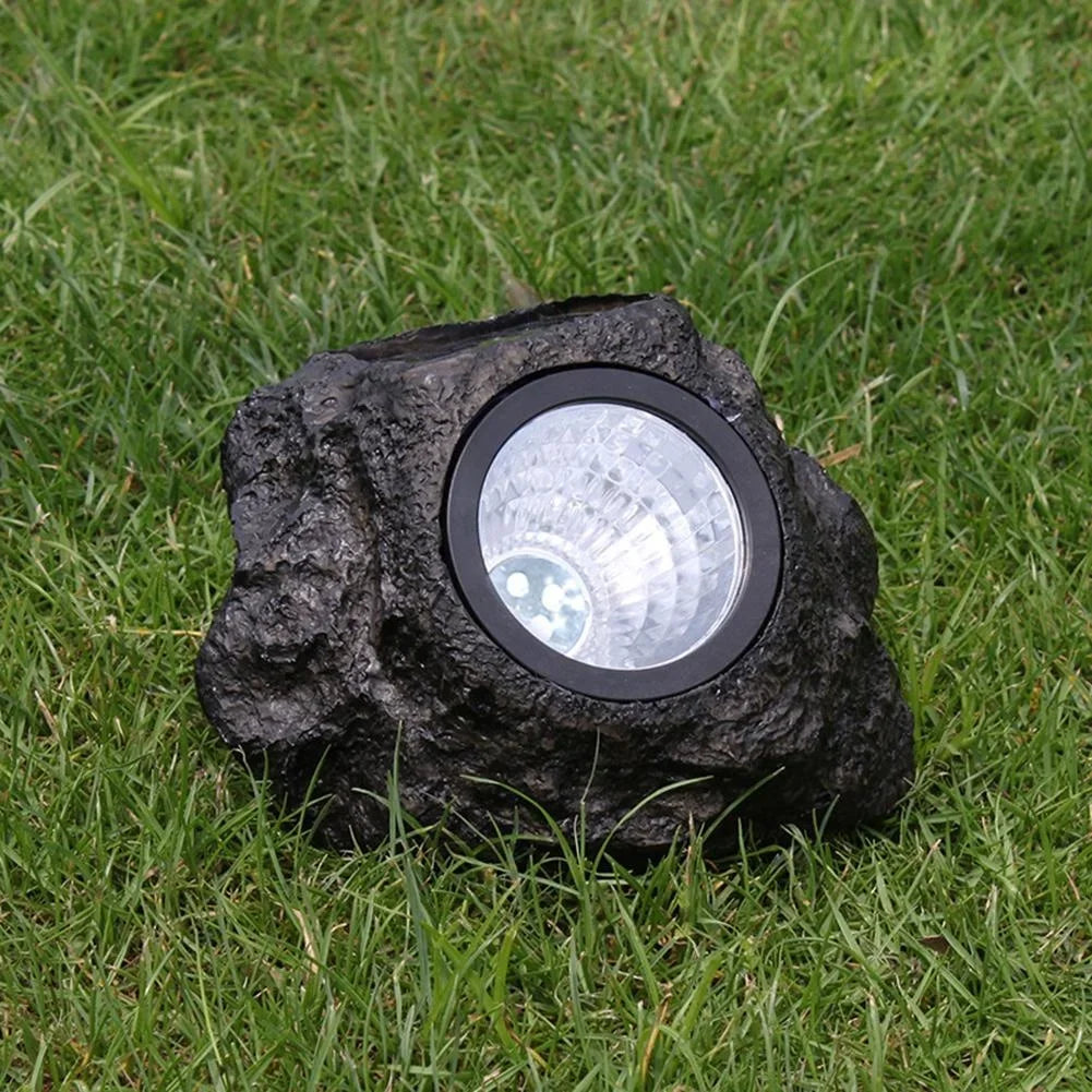 New Solar Outdoor Decorative Atmosphere Stone Light Artificial Stone LED Waterproof Light Suitable for Garden Landscape Road