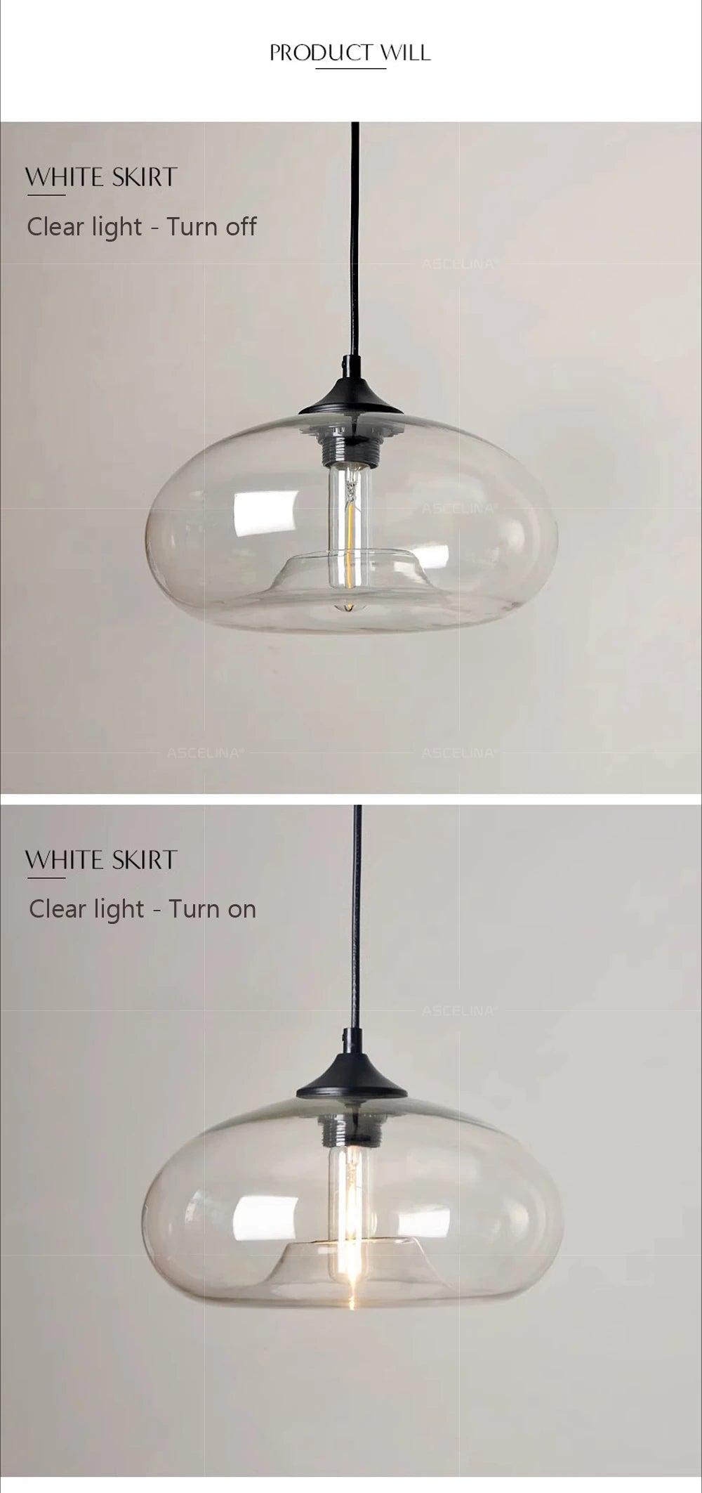Modern Glass Colorful Pendant Lights Indoor Pendant Lamps