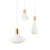 SANDYHA Black White Pendant Lights Lustres Para Sala De Jantar Lamp for Bedroom Lampe Chevet Hanglamp Salon Plafond Chandeliers