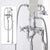 Bathroom Bathtub Faucet Set Floor Decked Gold Total Brass Classical American Style Shower Faucet Set Top High Quality