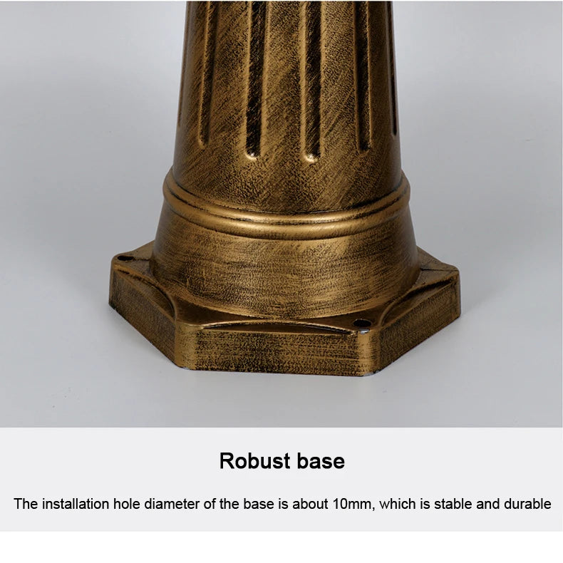 (≈ 1.8M) Outdoor Lawn Lamp European Waterproof Garden Lawn Lamp Outdoor Led  Single Aisle High Pole Street Lamp