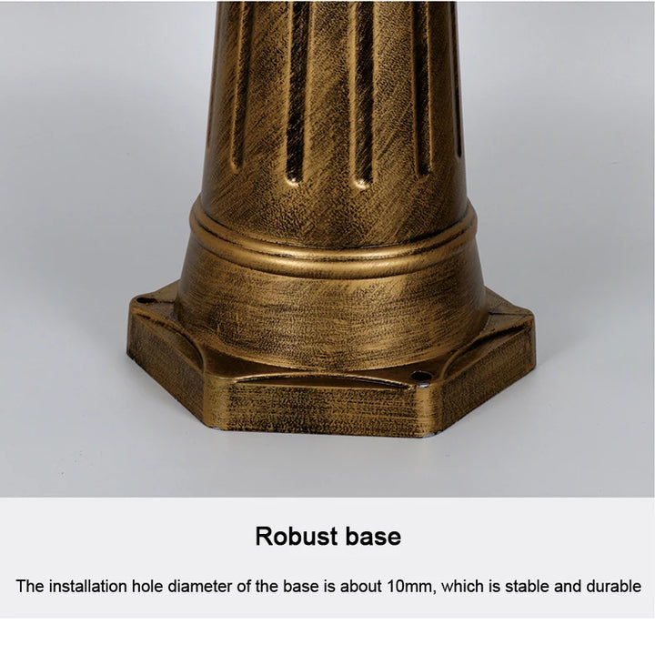 (≈ 1.8M) Outdoor Lawn Lamp European Waterproof Garden Lawn Lamp Outdoor Led  Single Aisle High Pole Street Lamp