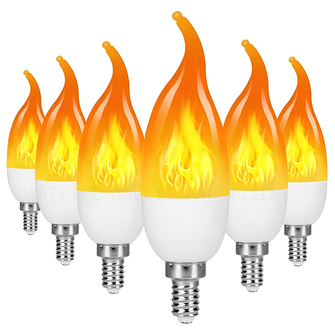 USB E14 E27 B22 Led Simulated Flame Bulbs 9W AC85-265V Luces Home Electronic Accessories Lamp Flame light Effect Bulbs Lampada
