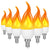 USB E14 E27 B22 Led Simulated Flame Bulbs 9W AC85-265V Luces Home Electronic Accessories Lamp Flame light Effect Bulbs Lampada