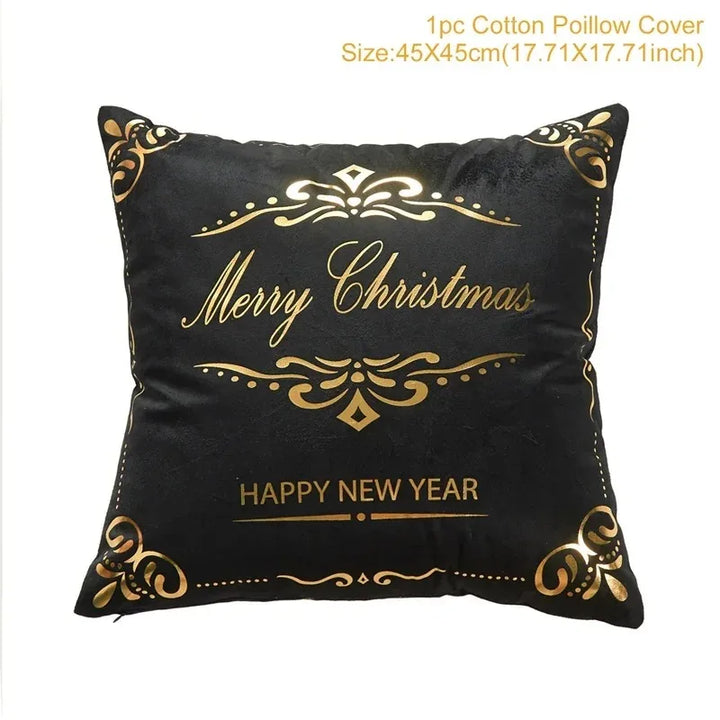 Christmas Themed Pillowcases Car Accessories Office Santa Claus Guest Sofa Home Pillowcases