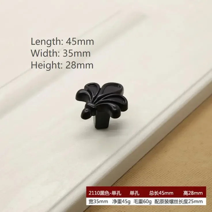 American Style Piano Black Hardware Cabinet Knob Handle European Style Garden Cabinet handle  Cabinet Knob Door Pull
