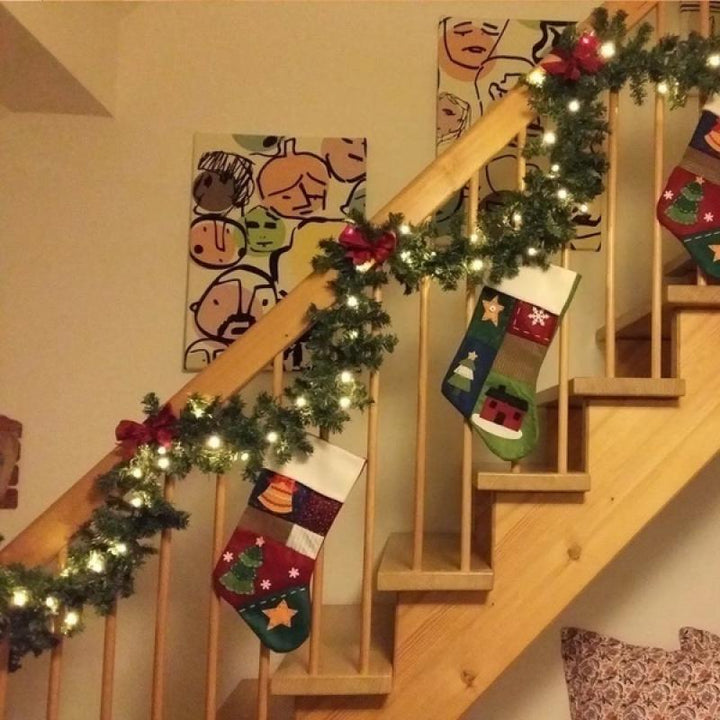 2.7M Luxury Christmas Decorations Garland Decoration Rattan with Lights