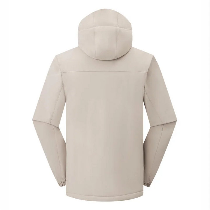 Winter Jacket Custom Logo Thick Velvet Warm Coat Men Women Windproof Hooded Outdoor Casual Mountaineering Overcoat ELIKE
