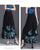 Thin Chinese Style Floral Chiffon Wide Leg Pants Women Tie Die Printed Button Loose High Waist Vintage Straight Trousers