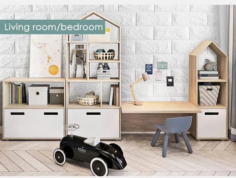 10Pcs Self-Adhesive 3D Wall Sticker DIY Brick Stickers Home Kids Room Kitchen Ceiling Decor No Odor No Pollution Wallpaper 70X77