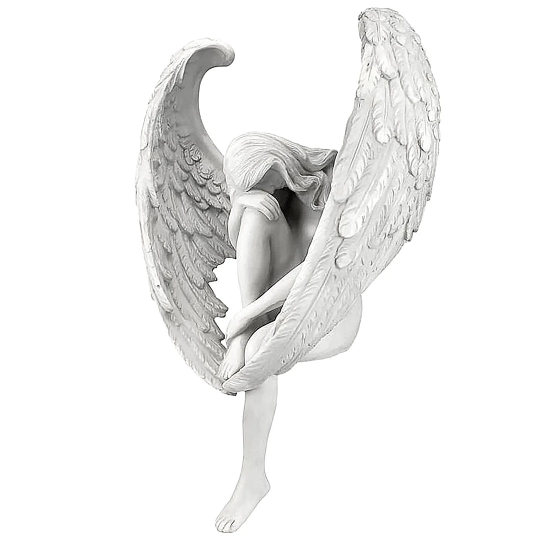 Redemption Angel Statue Creative Angel Sculpture Decoration Resin Craft Redemption Statuette Religious Garden