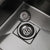 KEMAIDI Kitchen Sink Drain Strainer Stainless Steel Pop Up Sink Stopper Anti-Clogging Sink Food Catcher Basket Odor Filter Sink