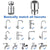 2 Mode Kitchen Faucet Spray Head Filter Adjustable 360° Rotary Splashback Tap Nozzle Bubbler Kitchen Sink Faucet Aerator