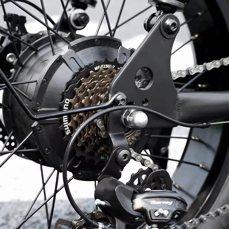 15.6Ah*2 Dual Battery Fat Tire Electric Bike Fat Tyre  E Bicycle Fat Bike Electric Dirt Bike 48V 1000W 2000w Brushless Motors