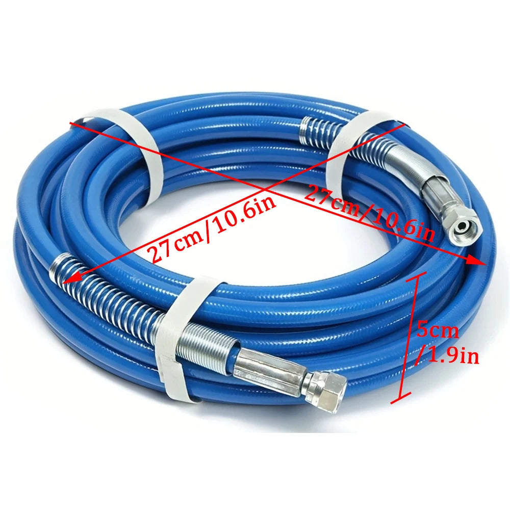 7.5/10/13/15M High Pressure Cleaner Pipe 5000psi Airless Sprayer Paint Hose with Nozzle Spray Gun Water Cleaning Hose Tool