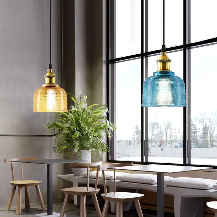 Stained glass Pendant Lights E27 holder Vintage Classic hanging lamp for Dining Room Bedroom Bedside Bar Cafe Luminaire Decor