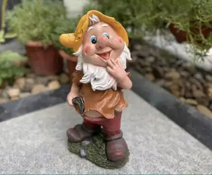 Outdoor  Resin 7 Dwarfs Landscape Terrace Yard Decoration