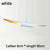 SANDYHA Modern Home Decoration Hanging Chandelier Creative Design Aluminum Tube Oblique Mouth Led Lamp