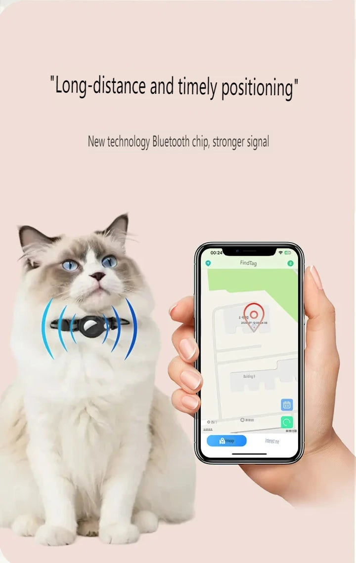 GPS Tracker for Dogs & Cats Worldwide Real-Time Tracking Collar Waterproof Anti-Lost Device , iOS/Android APP, Geo-Fence Alerts