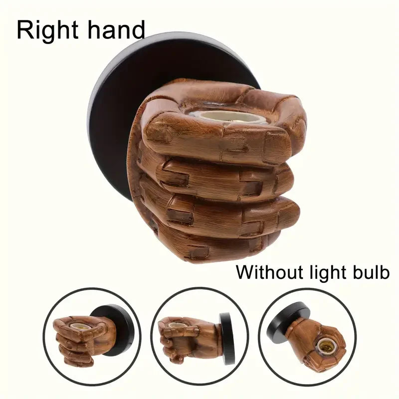 Vintage Wall Lamp Resin Fist lights For Bar Restaurant Coffee Shop Decoration Wall light Left Right Hand Indoor Lighting E27