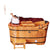 Wooden Bathtub for Adult, Cedar Barrels Bath Bucket, Fumigation Bath, Solid Bathtub