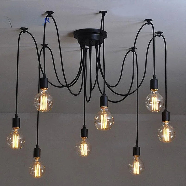LOFT Office Retro Industrial Wind Chandelier Clothing Store Creative 6 First Sky Girl Scatter Chandelier