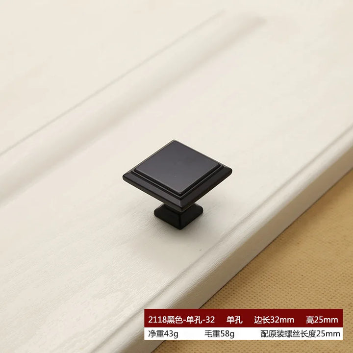 American Style Piano Black Hardware Cabinet Knob Handle European Style Garden Cabinet handle  Cabinet Knob Door Pull