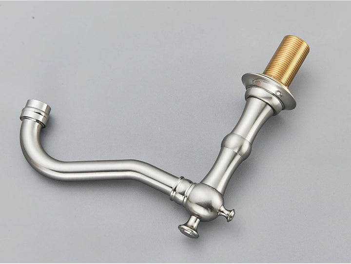 Antique Brass Bathroom Mixer Taps Widespread Basin Faucet Dual Handles Hot and Cold Tap Deck Mounted Brass Basin Sink Faucet