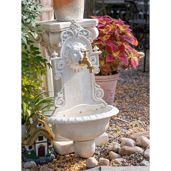 European high-grade cast iron sink garden courtyard washbasin wash basin courtyard pool decorative wall decoration