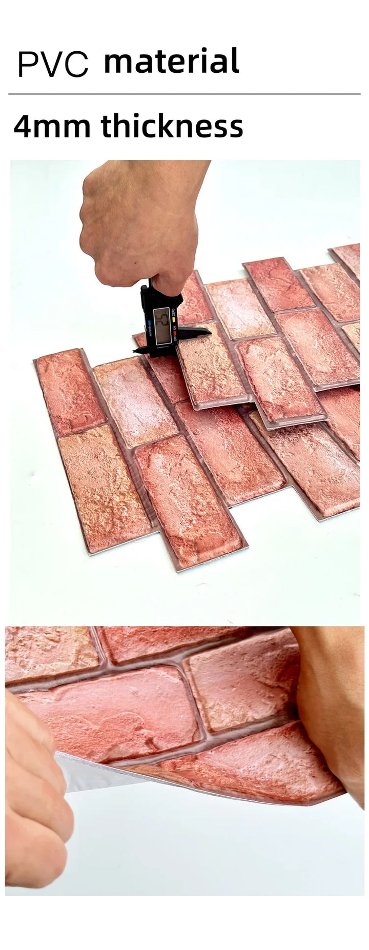 3D Foam Wall Stickers 10PCS Self Adhesive Retro Sticker Decor Subway Tile Brick Wallpaper for Bathroom Fireplace Interior Decor