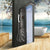 KEMAIDI Black Column  Shower Faucet Bath Shower System Temperature Digital Display LED Shower Panel Body Massage Jets 12 Choice