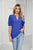 Womens Summer Tops V Neck Ruffle Sleeve Blouses Short Sleeve Casual Tops T-Shirts For Women