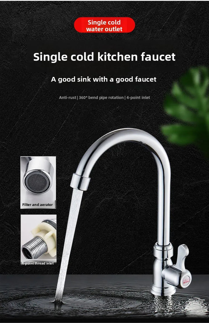 Stainless Steel 304 Food Grade Thickened Single Sink Vegetable Washing Basin Dishwashing Basin Integrated Molding Set