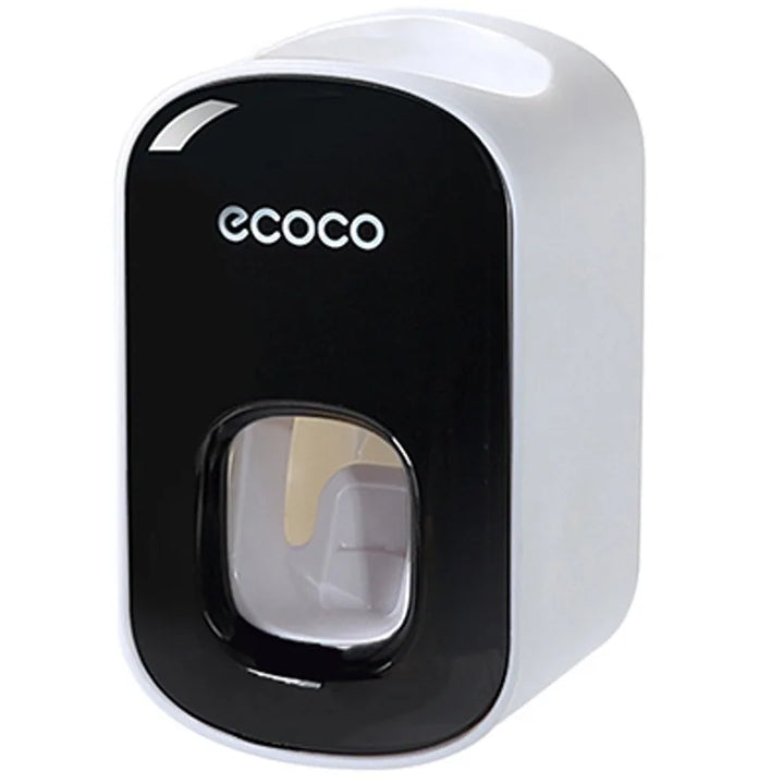 ecoco  Wall Mount Automatic Toothpaste Dispenser Bathroom Toothpaste Squeezer Dispenser Toothbrush Holder bathroom accessories