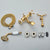 Luxury Golden Black Bathtub Faucet Mixer Tap Telephone Style With Sprayer Hand Shower Mixer Sets