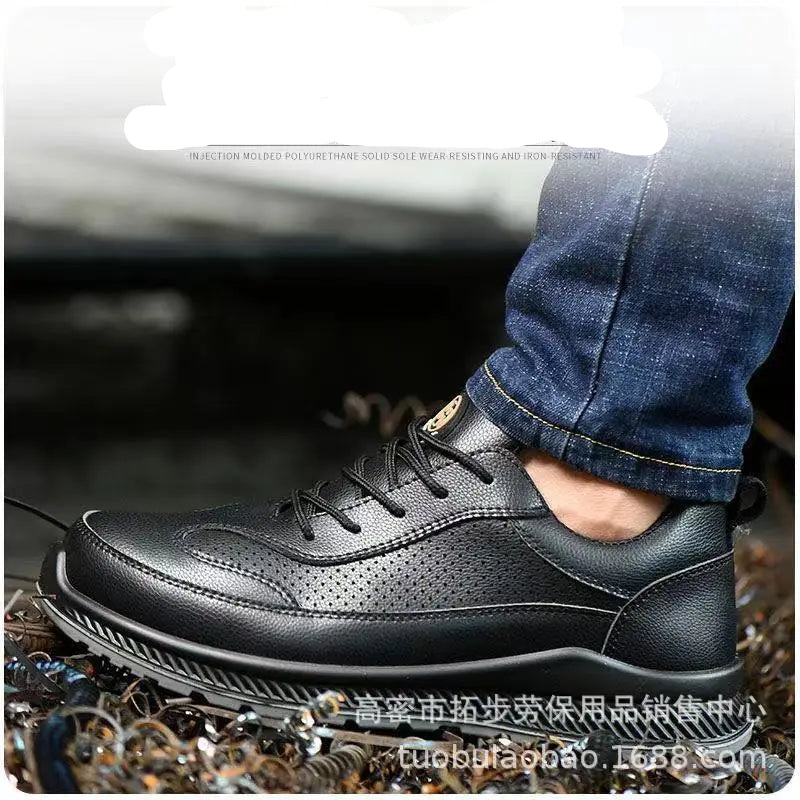 Insulated Safety Work Shoes Electrician Anti-impact Wear-resistant Injection Moulded Sole Breathable Protective Labor Protection