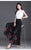 Thin Chinese Style Floral Chiffon Wide Leg Pants Women Tie Die Printed Button Loose High Waist Vintage Straight Trousers