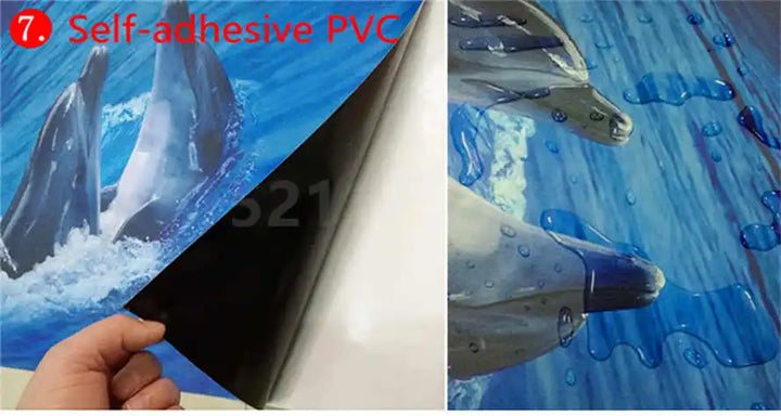 3D Custom Mural Wallpaper - Window Sea View with Red Flowers Stone Path Small Island Garden Lake Background wall for Home Decor