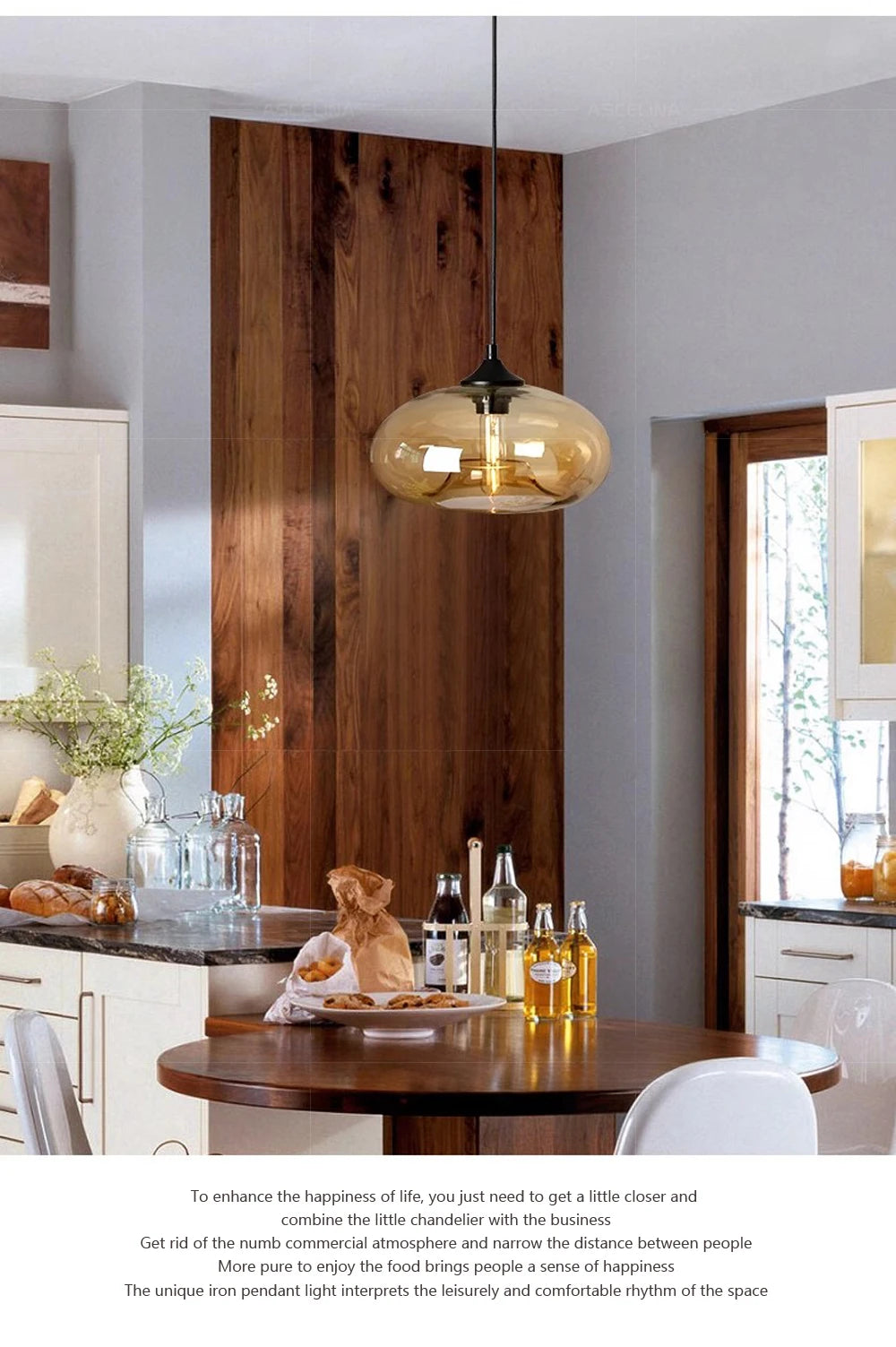 Modern Glass Colorful Pendant Lights Indoor Pendant Lamps