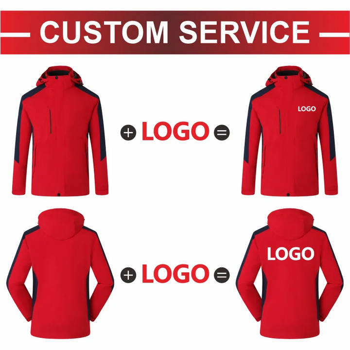 Outdoor Windproof Waterproof Warm Jacket Custom Logo Company Team Casual Hoodie Print Design High Quality Sweatshirt Embroidery